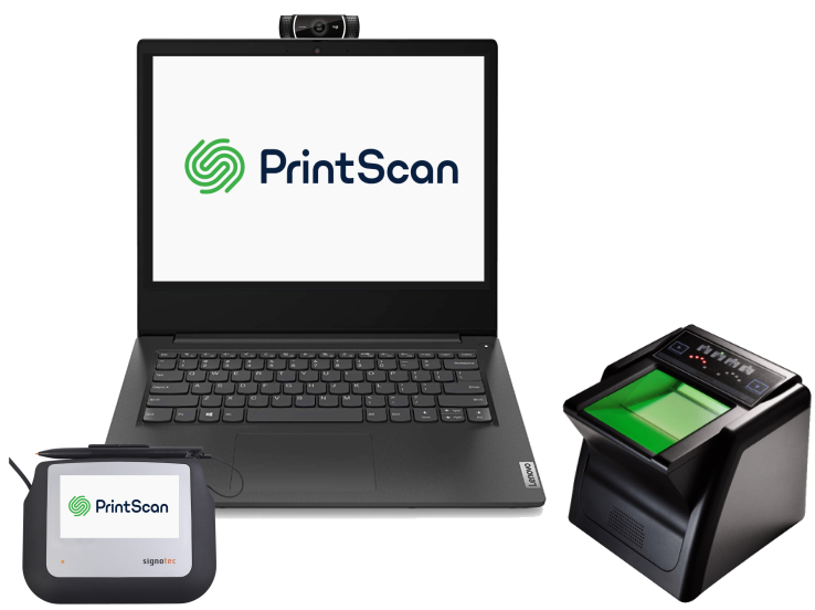 PrintScan Civil Live Scan System Standard Package